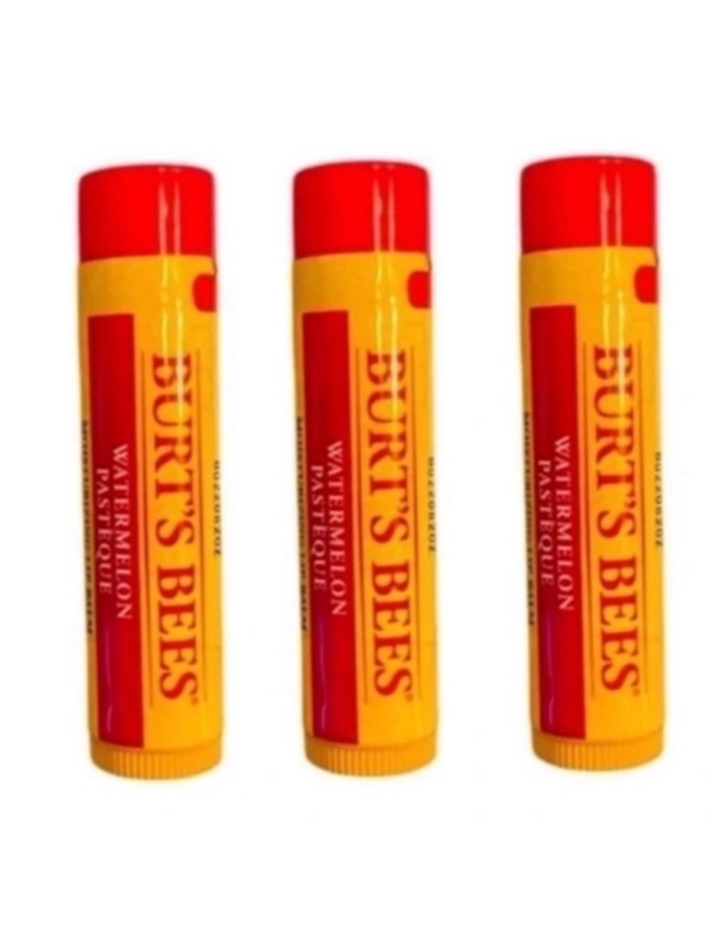 New 3 Burt’s Bees Watermelon Lip Balms